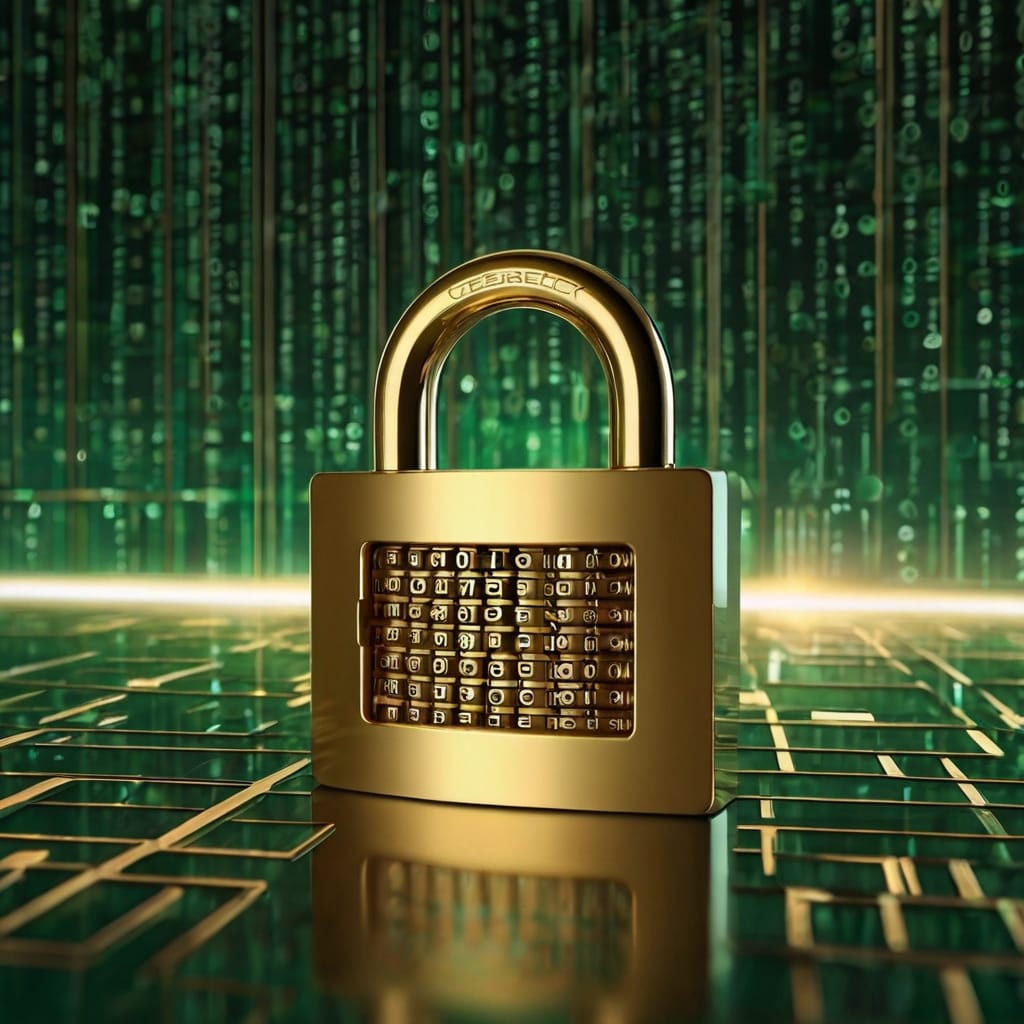 Ilustração de cadeado digital simbolizando a política de privacidade no blog Mente Bilionária.