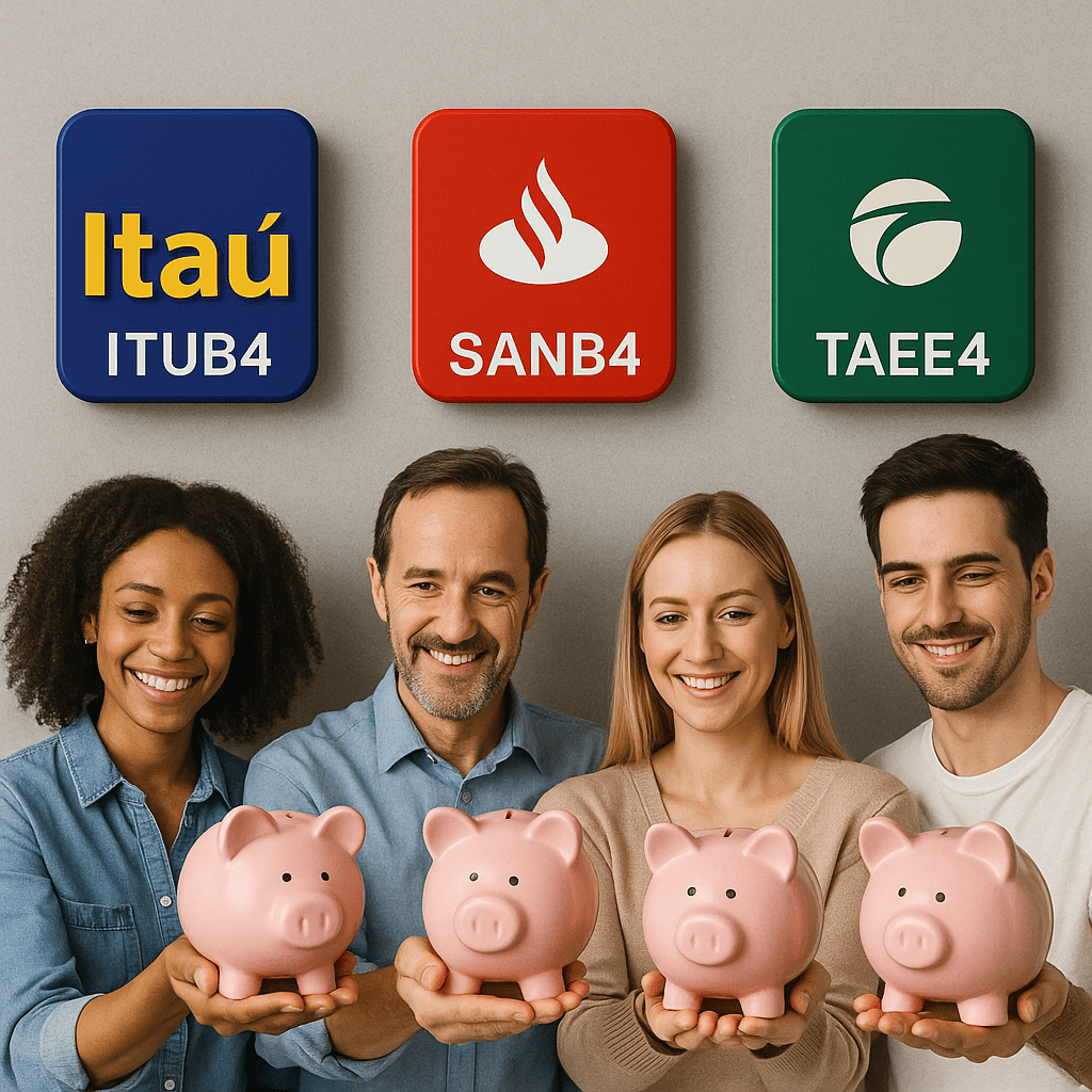 Imagem simbólica de ações pagando dividendos frequentes para gerar renda passiva